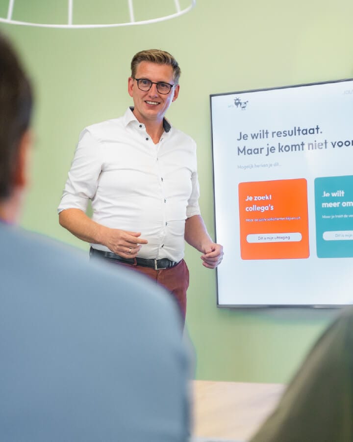 Videobeeld van goGoat voor De Klim: strategie en creatie: een presentatie over doelen en campagnekeuzes.